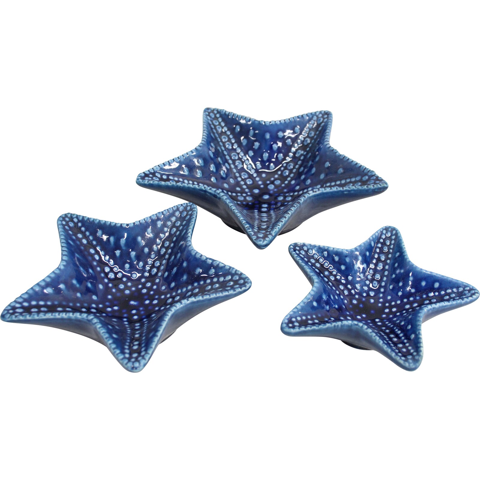 Starfish Plate S/3 Blue