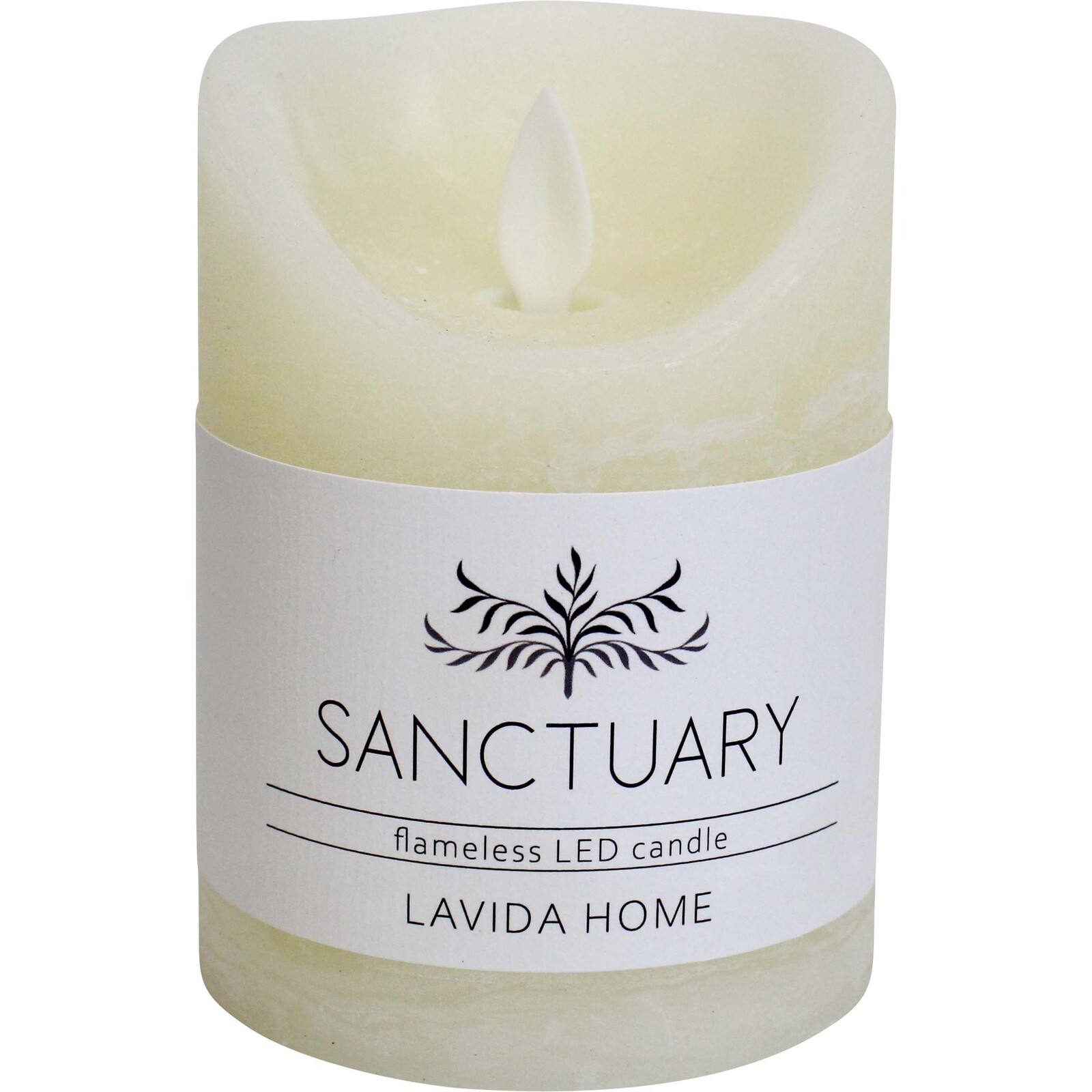 Flameless Candle Sml Ivory